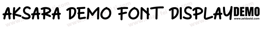 Aksara DEMO FONT Display字体转换